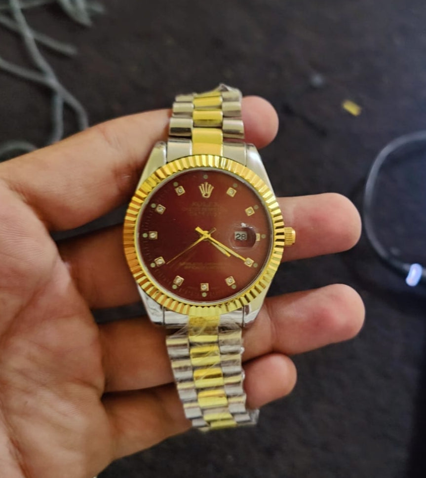 50% Off !!! Two tone Watch Available in best Price!! | LIMTED Stock