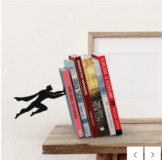 Heavy Duty Hidden Bookends - Book & Hero