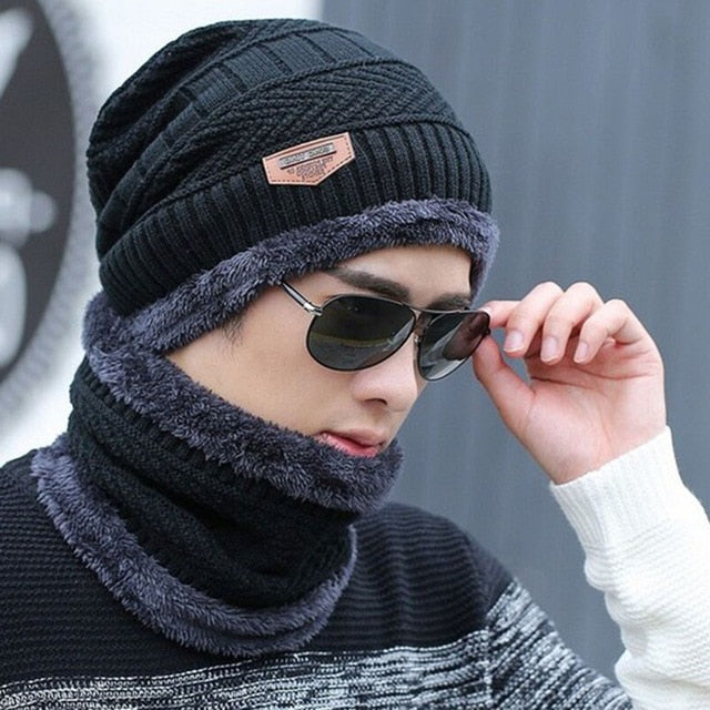 Warm Wool Cap with Neck warmer| 30% off for a limited time